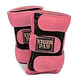 Tiger Paw Authentic Gymnastics Wrist Supports (Sold in Pairs)- Original Competition-Grade Gymnastics Wrist Guards, Wrist Support Braces, Adjustable, Made in USA Hand Wraps (Pink)