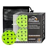 Neobadge Silent Pickleball Balls, Quiet Practice for Indoor & Outdoor