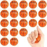 Hxezoc Mini Basketball Stress Balls 20 Packs Basketball Foam Sports Balls Small Squeeze Anxiety Bulk Toy Ball for Kids Basketball Birthday Party, School Carnival Party Supplies