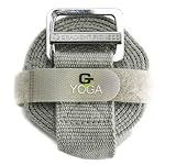 Yoga Strap for Stretching, Cotton Blend with Metal Buckle, 8 Feet