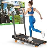 2025 Upgrade Walking Pad Treadmill with 8% Incline & Handle Bar, 3.5HP Portable Treadmill for Home Small, Under Desk Compact Walking Pad 300+lb Capacity, Shock Absorption, 0.6-6mph, Remote, Smart App