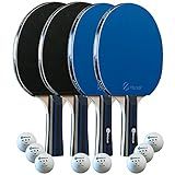 JP WinLook Ping Pong Paddles Sets - Portable Table Tennis Paddle Set with Ping Pong Paddles Professional Case & Ping Pong Balls - Premium Table Tennis Racket Player Set for Indoor & Outdoor Games