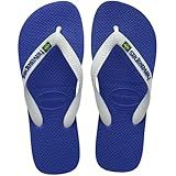 Havaianas Men's Brazil Logo Flip Flop Sandal, Marine Blue, 11-12