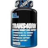 EVL Thermogenic Fat Burner Support - Fast Acting Weight Loss Energy and Appetite Support - Trans4orm Green Tea Supplement for Men and Women - 60 Servings