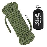 AOLEBA 10.5 mm Static Climbing Rope 10M(32ft) 20M(64ft) 30M(96ft) 50M(160ft) 70M(230ft) Outdoor Rock Climbing Ropes, Escape Rope Ice Climbing Equipment Fire Rescue Parachute Rope
