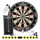 Viper by GLD Products League Pro Regulation Sisal Dartboard Set, 3 Darts