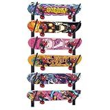Tongyuyan Snowboard Rack-6-Tier Skateboard Wall Mount & Skateboard Rack –Snowboard Wall Mount – Space-Saving Multi-Functional Storage Solution-Black