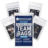 Invested Alliance Resealable Set Team Bags for Trading Cards | Ultra, TCG, Baseball, Sports Card Team Bags Sleeves. Fits Top loaders, Magnetic & Semi Rigid Holders. High Clarity Sleeves.