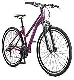 Schwinn GTX 1 Hybrid Bike, 700c Mens and Womens Bike, 21-Speed Hybrid Bicycle, Aluminum Dual-Sport Frame, Suspension Fork, Front and Rear Linear Pull Brakes, Adult Bicycle