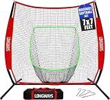 7x7FT Portable Baseball & Softball Practice Net with Pop-up Frame and Bag