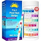 Pool Test Strips with App 7 in 1 (150 Strips) Easy & Accurate Testing