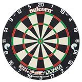 Unicorn Eclipse Ultra Bristle Dartboard - Ultra Spider and Bullseye with 33% Less Embedded Wire - Ultra-Vis Number Ring - UniLock System for Stability
