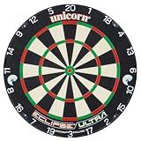 Unicorn Eclipse Ultra Bristle Dartboard - Ultra Spider and Bullseye with 33% Less Embedded Wire - Ultra-Vis Number Ring - UniLock System for Stability