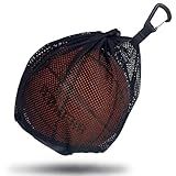 Single Mesh Ball Bag,Volleyball Bag with Zipper Pocket,Soccer Ball Bag,Basketball Bag with Quick Release Buckle Fits all Kinds of Backpacks, Can be Used to Carry Basketball, Football and Volleyball