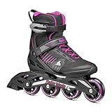 Rollerblade Zetrablade Women's Adult Fitness Inline Skate, Black and Pink, Performance Inline Skates