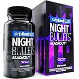 stripfast5000 Weight Management Support + Relaxation Capsules, Stimulant-Free for Women & Men, Night Bullets Blackout