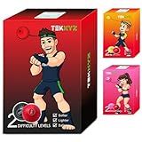 TEKXYZ Boxing Reflex Ball, 2 Difficulty Levels Boxing Ball with Headband, Perfect for Reaction, Agility, Punching Speed, Fight Skill and Hand Eye Coordination Training