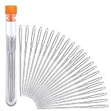 JNENERY 23 PCS Large Eye Sewing Needles, 2.36in Sewing Sharp Needles