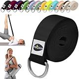 TECEUM 2 IN 1 Yoga & Mat Strap for Stretching – Cotton – 6/8/10 ft