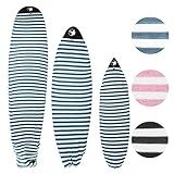 PAMGEA Surf Squared 5'8" Hybrid Surfboard Sock Cover – Lightweight Stretch SUP & Paddleboard Bag, Protective Sleeve for Shortboard, Longboard, Hybrid, Wakesurf – Surfing Accessory, Aqua
