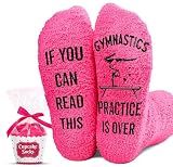 Gymnastics Gifts for Girls – Funny Gymnast Socks, Cute Stocking Stuffers for Teen, Gifts for 7, 8, 9, 10, 12-Year-Old girls, Christmas Presents, and Gymnastics Accessories for Kids