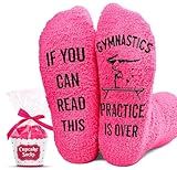 Gymnastics Gifts for Girls – Funny Gymnast Socks, Cute Stocking Stuffers for Teen, Gifts for 7, 8, 9, 10, 12-Year-Old girls, Christmas Presents, and Gymnastics Accessories for Kids