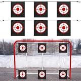 Chalyna 2 Set Lacrosse Goal Target 6pcs 9" Red Bullseye Hockey Shoot Target