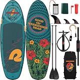 Retrospec Weekender Crew Multi-Person Paddle Board, Inflatable, Party SUP | 15'x56"x8", iSUP, Paddle Board Accessories, Inflatable Paddle Boards for Adults, Bungee Storage, D-Rings, 1050lb Capacity