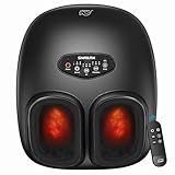 Snailax Shiatsu Foot Massager with Heat, Deep Kneading, Compression, Vibration, Electric Feet Massage Machine for Plantar Fasciitis,Neuropathy,Foot Warmer,Remote Control,Size 13, Gifts for Mom