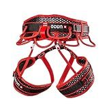Ocun Webee Bigwall Rock Climbing Harness, Safety Harness for Alpine Climbs, Red/Black, XS-M