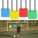 4 Pcs Soccer Goal Target, Soccer Targets for Goals Training with Adjustable Extra-Long Straps, Soccer Target for Shooting Accuracy Training, Enhance Agility Speed for Lacrosse, Hockey, Baseball