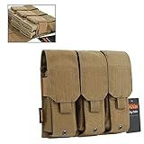 EXCELLENT ELITE SPANKER Tactical Molle Single/Double/Triple Mag Pouch for M4 M14 M16 AR15 AR10 G36 Magazine Holds 2 Mags(Coyote Brown)