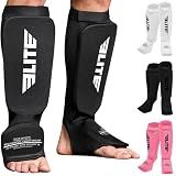 Elite Sports New Item Protective Kickboxing, MMA, Muay Thai Shin & Instep Guards Leg Pad Training Protective Gear Washable