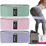 3 Levels Booty Bands Set, Resistance Bands for Working Out, Exercise Bands for Women Legs and Butt, Yoga Starter Set