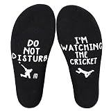 Udobuy Personalised cotton Cricket socks, novelty gift idea,Father's Day,Birthday, gift for him, stocking filler