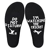 Udobuy Personalised cotton Cricket socks, novelty gift idea,Father's Day,Birthday, gift for him, stocking filler