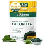 Sunlit Best Chlorella Powder Organic USDA, Green Algae Chlorella Powder, Broken Cell Wall Chlorellas, Raw Vegan Protein Chlorophyll - Non GMO, Gluten Free Superfood, Immune Support Supplement, 8 oz