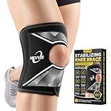 NEVVIS Knee Brace, Patellar stabilizing Knee Brace for Running Knee Support Meniscal Tear Knee Pain, ACL, MCL, Arthritis Injuries Recovery (Large)