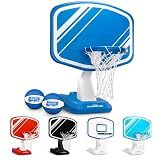 GoSports Splash Hoop Swimming Pool Basketball Game, Includes Poolside Water Basketball Hoop, 2 Balls and Pump – Choose Your Style