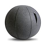 Vivora Luno Premium Ergonomic Sitting Ball Chair, Canvas & Felt for Home Offices, Posture Improvement, Balance Training, Yoga Ball