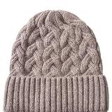 Curly Girl Method Approved Satin Lined Weave Knit Beanie Skull Cap for Curly Hair, Winter Hat for Women with Satin Lining