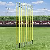 NWS Forza Spring Loaded Agility Poles | Improve Endurance, Speed & Footwork - Available in Packs of 8 or 16