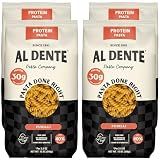 Al Dente Protein Pasta: 30g Protein from Eggs, Lower Carb (Fusilli 4-pk)