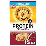 Honey Bunches of Oats Cinnamon Protein Breakfast Cereal, 15 oz Box