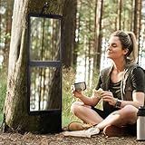 LPHUMEX Foldable Full Length Dance Mirror – 33” Portable Shatterproof Hanging Mirror, Folding Full Length Travel Mirror for Dancing, Camping, RV