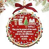 HEXMOZ Christmas Team Gifts for Coworkers, Employees - Thank You, Appreciation Gifts for Work Team, Group, Boss Lady, Work Bestie - Best Team Ever Keepsake, Christmas Ornaments Tree Decoration 2025