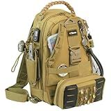 Tovra Fishing Tackle Backpack with Removable Storage Pouch – Compact Sling Pack with MOLLE Webbing, Multiple Compartments & Waterproof Nylon for Fishing, Hiking & Outdoor Gear Organization