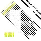 TIGER ARCHERY 30" Carbon Arrows for Compound Recurve Bow Hunting Target