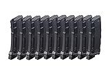 Lancer Tactical Airsoft M4 M16 Series Polymer 130 Round Capacity Transparent Window High Speed MidCap Airsoft Magazine
