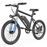 VOLTVOGUE Electric E-Bike | 48V 249 Wh Removable Battery | 1000W Peak Motor | 22 mph Top Speed | 30-45 Range | Front Shock Absorber | LED Headlights | 20Inch All-Terrain Fat Tires |
